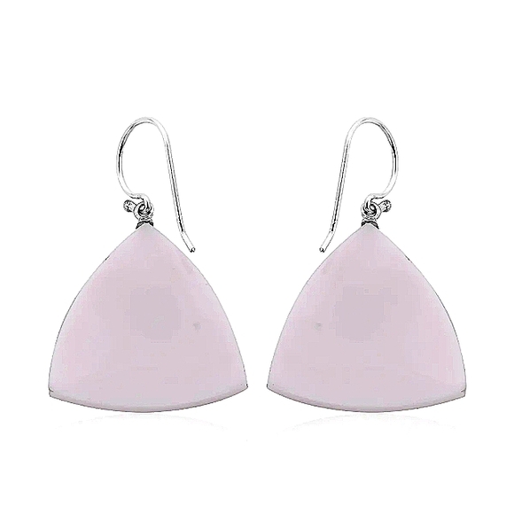 Sterling Silver Balinese Mother Of Pearl Earrings - Picture 3 of 5